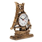 Часы - будильник настольные "Клипер", дискретный ход, циферблат d-7.5 см, 17 х 21.5 см - Фото 2