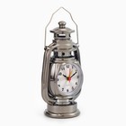 Часы - будильник настольные "Керосинка", дискретный ход, циферблат d-6 см, 9 х 21 см, АА - Фото 4