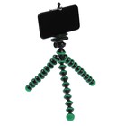 Штатив LuazON настольный, для телефона, гибкие ножки, 25 см, чёрно-зелёный - Фото 1