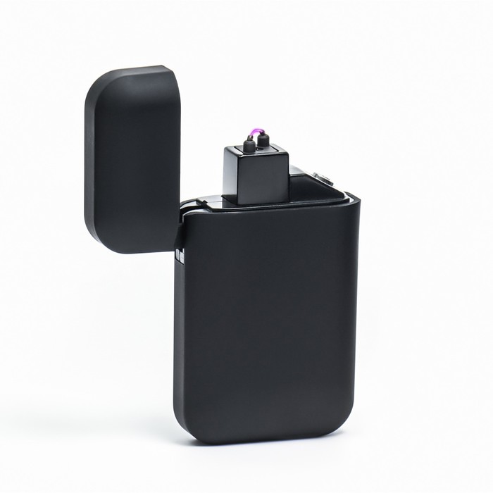 Зажигалка электронная "Классика", от USB, дуговая,  черная - Фото 1