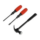 УЦЕНКА Набор инструментов ЛОМ, молоток, отвертки, 3 предмета - Фото 1