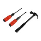 УЦЕНКА Набор инструментов ЛОМ, молоток, отвертки, 3 предмета - Фото 3