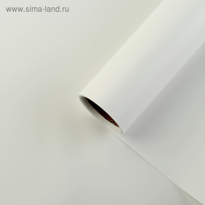 Пленка для цветов "Перламутр", белый, 58 см х 5 м - Фото 1