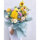 Пленка для цветов "Перламутр", серо-голубой, 58 см х 5 м - Фото 3