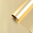 Пленка для цветов "Металл", золото, 58 см х 5 м - фото 9485489
