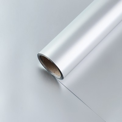 Пленка для цветов "Металл", серебро, 58 см х 5 м