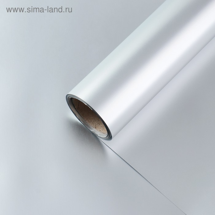 Пленка для цветов "Металл", серебро, 58 см х 5 м - Фото 1