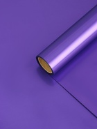 Пленка для цветов «Металл», сиреневый, 58 см × 5 м - Фото 2