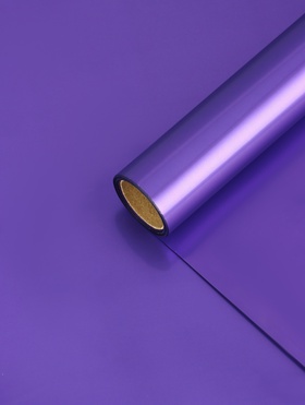 Пленка для цветов "Металл", сиреневый, 58 см х 5 м