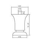 Опора регулируемая Н=60-Б мм, цвет хром - фото 25477251