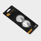 Крючки самоклеящиеся SAVANNA «Круг», 2 шт., металл, 3.7×3.5×1.5 см, хромированные - Фото 7