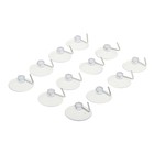 Крючок на вакуумной присоске «Классик», 12 шт, цвет прозрачный - Фото 1