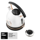 Чайник электрический Kitfort KT-664-1, металл, 1.8 л, 2150 Вт, цвет белый жемчуг - Фото 3