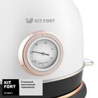 Чайник электрический Kitfort KT-664-1, металл, 1.8 л, 2150 Вт, цвет белый жемчуг - Фото 4