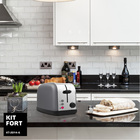 Тостер Kitfort KT-2014-6, 850 Вт, 2 тоста, 7 режимов прожарки, серый - Фото 6