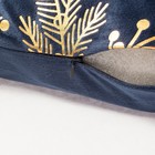 Новый год. Наволочка декоративная Этель «Рождество» 42 х 42 см, велюр - фото 25359687