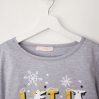 Пижама женская KAFTAN "Snow" серый/белый, р.  40-42 - Фото 3