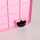 Контейнер для хранения с крышкой «Золушка», 35 л, 50,5×31,5×28 см, цвет розовый - Фото 3