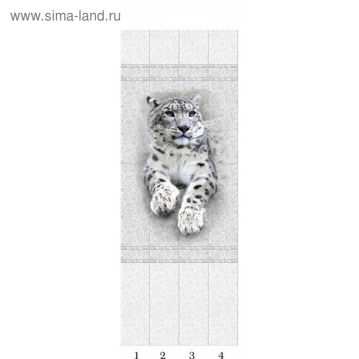 Панели ПВХ  PANDA "Белые кружева" узор (Барс) 00550 2700х250х8мм - Фото 1