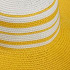 Шляпа пляжная "Вояж", цвет жёлто-бежевый, обхват головы 58 см, ширина полей 12 см - Фото 2