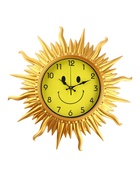 Часы настенные детские большие «Солнце», d=44.5 см, золотистые - Фото 1