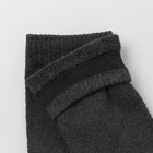 Носки мужские махровые, цвет тёмно-серый, размер 27-29 - Фото 2