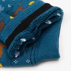 Носки женские новогодние махровые «Норвегия», цвет джинс, размер 23-25 (комплект 6 шт) - фото 31432959