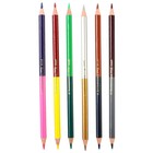 Цветные карандаши, 12 цветов, двусторонние, Маша и Медведь - Фото 3