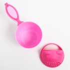 Ковш для купания и мытья головы, детский банный ковшик, хозяйственный «Мишка», 600 мл., цвет розовый - Фото 4