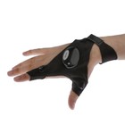 Перчатка для ремонта с двумя светодиодами, черный - Фото 1