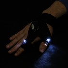 Перчатка для ремонта с двумя светодиодами, черный - Фото 3