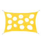 Развлекательная игра "Сыр-паутинка", размер 100 × 150 см, цвет жёлтый - фото 8876241