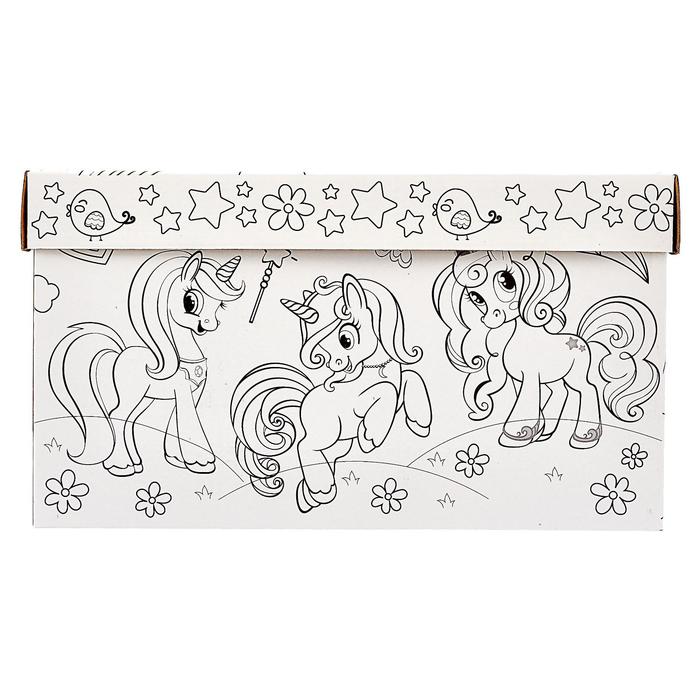 Набор для творчества «Сказочные пони», короб-раскраска 45823