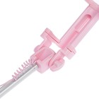 Монопод-тренога LuazON, проводной, раскладной, цвет розовый - Фото 4