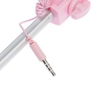 Монопод-тренога LuazON, проводной, раскладной, цвет розовый - Фото 5