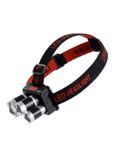 Фонарь налобный аккумуляторный «Мастер К», 10 Вт, 1200 мАч, 600 Лм, 8×9×6 см