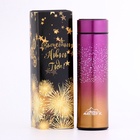 Термос Мастер К Basic, 500 мл, с ситечком, с датчиком температуры, сохраняет тепло 10 ч, нержавеющая сталь, синий, чёрный 4387616