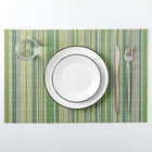 Салфетка сервировочная на стол «Релакс», 45×30 см, цвет зелёный - фото 318236852