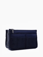 Косметичка-органайзер дорожная, на молниях, с ручками, карманами, синяя - Фото 6