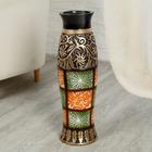 Ваза напольная «Цветы солнца», плетёнка, 16×60 см, керамика, МИКС - Фото 2