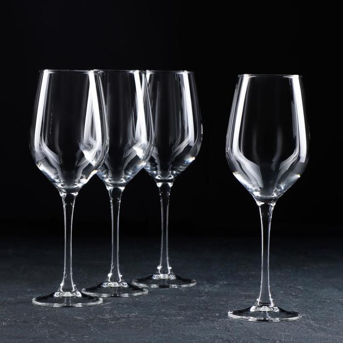 Набор стеклянных бокалов для вина «Время дегустаций Шабли», 350 мл, 4 шт - фото 1908494561
