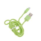 Кабель Nobby, micro USB - USB, 1 м, плоский, зеленый - Фото 2