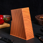 Подставка для ножей, 16×8×20 см, цвет коричневый - Фото 1