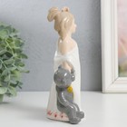 Фигурка керамика «Девочка с мишкой», цветной, 16.5×7×11 см - Фото 2