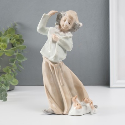 Фигурка керамика «Клоун с собачками», цветной, 18.5×11×8 см