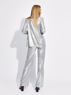 Костюм женский MINAKU (брюки, пиджак), размер 42, цвет серебро - Фото 4