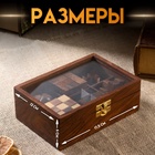 Набор головоломок 6 в1, 17.5×12×6 см, дерево шишам - Фото 2