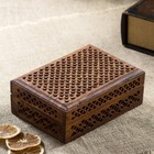 Шкатулка «Резная», 18×13×6 см, дерево - Фото 1