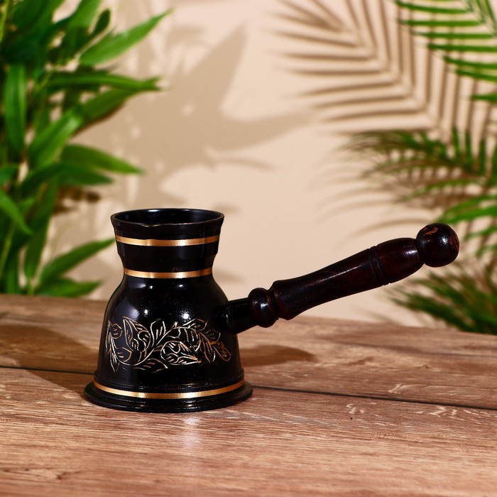 Турка «Делфиния», 200 мл, 22×8.5×10 см, латунь - Фото 1