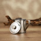 Кружка Доляна «Индия» «Тарун», 300 мл, 11×7.7×10 см, с крышкой, нержавеющая сталь - Фото 3